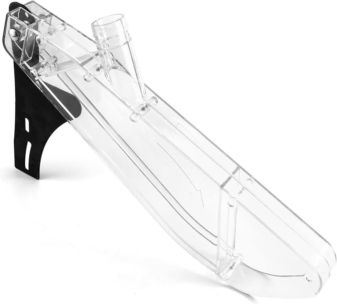 QWORK Table Saw Blade Guard Cover 710 Inch, Clear Safety Shield with Riving Knife for Woodworking, Cutting & Workshop Use