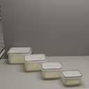 TBMax Fruit Storage Containers for Fridge Organizers and Storage, 4 Pack Large Produce Saver with Airtight Lid & Colander for Berry Lettuce Salad Vegetable Storage, Refrigerator Organizers