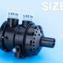 SP0714T Top-Mount Multiport Valve Compatible with Hayward Vari-Flo XL, VL and Pro Series Sand Filter, 1-1/2 Inch Plumbing, 7 Position Control, Black