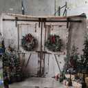 Kate Christmas Trees Backdrops Cane Candy White Snow Land Backdrop Children Xmas Festive Party Supplies Photo Props, 8x8ft