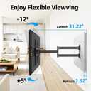 USX STAR Corner TV Wall Mount Long Arm TV Mount Bracket for 32-70 Inch TVs, Full Motion TVs Wall Mounts with 32” Articulating Arms Extension & Tilt & Swivel, Max VESA 400x400mm, Holds up to 80 lbs