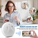 Security Cameras Smoke Detector Hidden Camera Video HD 1080P WiFi Camera Wireless Small Cam Real-Time Spy Camera for Home with Night Vision and Motion Detection