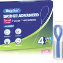 2 x Bopika Floss Threaders Dental Floss for Braces, Bridges, and Implants 280 Count (Pack of 4)