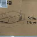 Stainless Steel Cat Litter Box XL for Big Cats, High-Sided Design Prevents Urine Leakage, Non-Stick, Easy to Clean, Includes Scoop, Gray