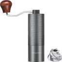 Manual Coffee Grinder with Adjustable Coarseness, Aluminum Body, CNC 420 Stainless Steel Conical Burr, Labor-Saving Crank Handle - Hand Coffee Grinder for Man Woman Coffee Lovers