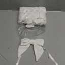 AIMUDI White Bows 5''6'' Christmas Bows for Gift Wrapping Present Bows Fur Bows for Christmas Trees Fireplaces Wreaths Crafts Home Outdoor Winter Decoration, 12 PCs