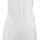 Tuva Breathable Wedding Gown Garment Bag, White, 72" Long with 10" Gusset Expansion