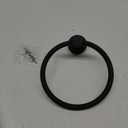 MARMOLUX ACC Matte Black Towel Ring - SUS304 Stainless Steel Wall Mounted Hand Towel Holder for Bathroom - Kitchen & Bathroom Towel Rack - Black Towel Hanger - Bathroom Towel Holder - Hand Towel Rack