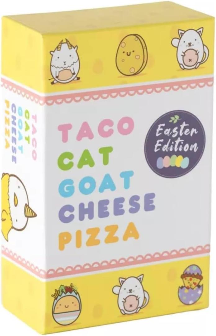 Taco Cat Goat Cheese Pizza Easter Edition Card Game for Family Game Night | Candy-Free Easter Basket Stuffers | Easy to Play 15 Minute Rounds | Fun for Kids, Teens, Adults, and Families | 2-8 Players