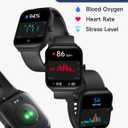 TOOBUR Smart Watch for Men Women Alexa Built-in, 1.95" Fitness Tracker with Answer/Make Calls, IP68 Waterproof/Heart Rate/Sleep Tracker/100 Sports, Fitness Watch Compatible Android iOS