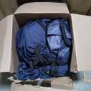 900D Marine Grade Fade and Tear Resistant Trailerable T-Top Boat Cover, Heavy-Duty Waterproof and UV-Proof T TOP Boat Storage Cover with Windproof Metal Buckle Straps Fit 18ft-20ft Long(Navy)