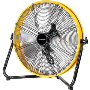 20" High Velocity Metal Floor Drum Fan, 4500 CFM Heavy Duty Industrial Shop Fan, 3 Speed, 360 Degree Tilt, Wall Mounted & Floor Design for Warehouse, Commercial, Barn, Garage - UL Safety Listed (Yellow)