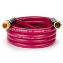 WELLUCK Garden Hose 5/8 in x 10 ft, Heavy Duty Durable Anti Kink Flexible Garden Water Hose for Drinking Water Safe BPA Free, All-weather Lightweight Water Hose for Garden RV Camper Marine