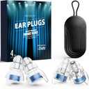 Reure High Fidelity Concert Ear Plugs, Noise Cancelling Silicone Ear Plugs 2 Pairs Great for Concerts Loud Music, Musicians, Motorcycles, Airplanes, Raves, Hearing Protection -23 dB