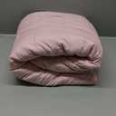 CYMULA Weighted Blanket for Adults (15lbs 60"x80" Queen Size) - Cooling Breathable Heavy Blankets for Summer Winter - Ultra Microfiber Soft Comfort Throw with Glass Beads - Gifts for Men/Women (Light Grey & Pink)