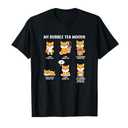 My Bubble Tea Moods Boba Bubble Tea Cup Anime Style T-Shirt L