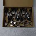 Wellmax 20PC Nickel-Plated Metal Spring Clamps Set - Heavy Duty Clips for Woodworking, Photography Backdrops, and More