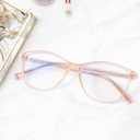 Madison Avenue Square Vintage TR90 Blue Light Blocking Reading Glasses for Women, Anti Eyestrain/Glare Computer Readers
