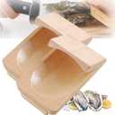 1/2/3PCS Oyster Shucking Clamp, 813cm Wood Shucking Clamp Oyster Shucking Protector, Wooden Holder Oyster Shucking Clamp, Oyster Opener Tool for Kitchen Home Outdoor Barbecue Camping (2PCS)
