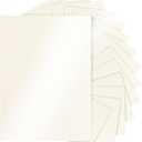Silunkia 28 Sheets Cream Shimmer Cardstock 8.5 x 11 Off White Paper, 92lb Heavyweight Glossy Paper Card Stock for DIY Cards Making, Business Cards, Wedding Invitations, School Crafting, Menus
