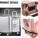 Clear PVC Luggage Cover Protectors - Transparent Waterproof Suitcase Sleeve for 20"+24"+28" Wheeled Suitcases (3PCS)