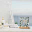 2 x YAANUNULU Christmas JOY Pinecone Pattern Indoor Decorations for Home Office Desk Livingroom Fireplace, Merry Christmas Acrylic Heart Shaped Gifts for Women Wife Friends, Winter Holiday Home Decor