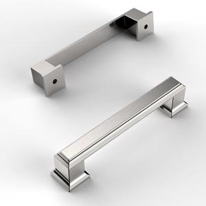 Amerdeco 10 Pack Brushed Satin Nickel Cabinet Pulls 3-3/4 Inch(96mm) Hole Center Cabinet Hardware Kitchen Cabinet Handles for Bathroom Drawer Pulls Dresser Pulls ZH0001 (3.75"/96MM Hole Center)