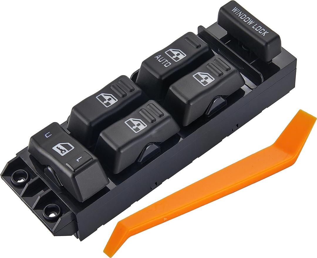 Power Window Switch Fits for 2001-2002 Chevy Avalanche 1500 HD 2500 HD 3500 Suburban Tahoe, GMC Sierra Yukon Cadillac Escalade. Driver Side Control Door vidrios Master Switch. Replaces 15062650.