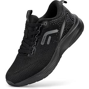 FitVille Wide Sneakers for Men Walking Shoes Wide Width Cushion Road Running Shoe Orthopedic Tennis Shoes Arch Support for Plantar Fasciitis Relief, Size 8.5