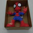 Spidey and his Amazing Friends Marvel Dance 'N Crawl Spidey, Interactive Plush Toy with 20 Phrases & Sounds, 2 Songs, Super Hero Toys for Kids 3 & Up