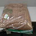 KSIIA Washable Dog Bed Deluxe Plush Dog Crate Beds Comfy Kennel Pad Anti-Slip Pet Sleeping Mat for Large, Jumbo, Medium, Small Dogs Breeds, 35" x 23", Brown