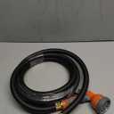 SYEENIFY Kink Free Garden Hose 10ft 5/8", Heavy Duty Hybrid Water Hose, Ultra Durable Flexible Rubber Hose with Sprayer Nozzle, Leakproof Yard Outdoor Hose with Brass Solid Connector