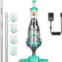 VIVOHOME Handheld Pool Vacuum 1110 GPH Suction Cordless Pool Cleaner 40W Powerful Motor Long-Run 60min Battery, Adjustable 9.12FT Pole for Above Ground & In-Ground Pools, Spas - Green