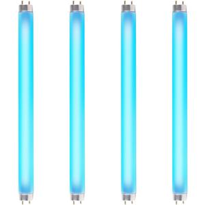4 Pack Bug Zapper Replacement Light Bulb 10W for 20W Indoor Bug Zapper, F10T8/BL Black Light Bulbs for Indoor Outdoor Mosquito & Flying Insect Zapper Lamp