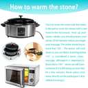 4Pcs Hot Massage Stones Set Natural Green Jade Heated Warmer Stone for Spa Massage 2.36 x 3.14in (6x8cm)