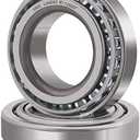 XiKe 2 Set Wheel Bearings SET14 - L44643/L44610 - ID 1.0000" x OD 1.9800",Tapered Roller Bearings Cup and Cone, Fits for Very Many Car and Trailer Axles.