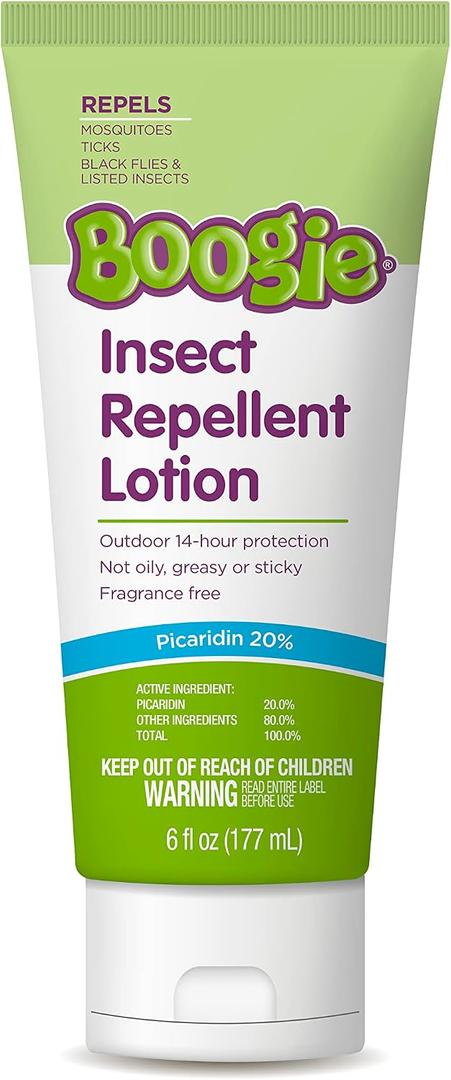 Boogie Insect Repellent Lotion for Mosquitoes, Ticks & Flies - 6 fl oz