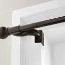 Zenna Home Smart Rods Adjustable Tension Single Curtain Rod, 28"-66"