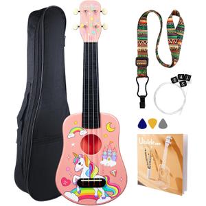 21 Inch Soprano Ukulele for Beginners, Kids, Adults & Students
