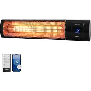 1500W Patio Heater, Electric Outdoor Heaters for Patio with Thermostat, Instant Warmth Carbon Fiber Infrared, Smart App & Remote Control, Wall & Stand Mount, IP65 Waterproof