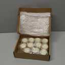 Treela 12 Pcs Wood Tealight Candle Holder Bridal Shower Tealight Holder Rustic Wooden Cylinder Candle Holders with Tea Lights Candles for Wedding Baby Shower Party Favors Gift(Natural Color)