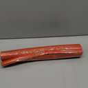 uxcell 4 Pcs Faux Leather Placemats for Dinner Table, PU Leather Rectangle Table Mats Placemats Heat Resistant Waterproof Oil Proof Kitchen Placemats (Orange Gold Line)