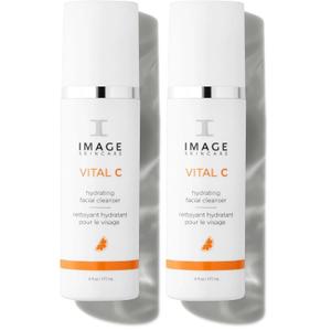 IMAGE Skincare,VITAL C Hydrating Facial Cleanser,Gentle Face Wash with Vitamin C,E and A,6 fl oz,(Pack of 2)