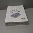 Caperci Original Snackle Box Container - 10-Compartment Divided Snack Serving Tray with Lid & Handle, Built-in 2 Dressing Containers, Leak-Proof, Dishwasher Safe, BPA-Free (Sky Blue)