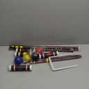 Franklin Sports Croquet Set - Intermediate Croquet Set with Mallets, Balls + Wickets - Family Outdoor + Lawn Game with Stand - Adult + Kids Set - 6 Players