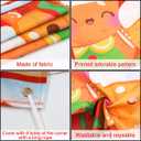 4 x Fancy Land Gingerbread Christmas Door Cover Gingerbread Door Decoration Christmas Front Door Banner for Holiday Xmas Decor Ornament 72 x 30 Inches