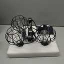 Solar Powered Led Chandelier Lights Outdoor Waterproof Hanging, Solar Light for Shed Interior, Gazebo, Home, Garden, Backyard, Pergola, Tree, Canopy, Window Decor (3Pcs LED Bulb)