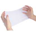 100PCS White Hair Net 20" Invisible Elastic Edge Mesh Hair Nets for Ballet Bun, Women Sleeping, Food Service, Short Wig Package 50cm