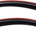 Lightronic Extra Durable Clip-on in-Channel Auto Vent Window Visor, Fits 2005-2015 Toyota Tacoma, Access Cab, UV Protection Rain Guard, Original Wind Deflector, No-Drill Install, Dark Smoke, 2-Pcs