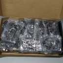 Chibery 50 PCS Full Overlay 3/4 inch Overlay Soft Close Hinges, Clip ON Plate, 105 Degree, Silent Hydraulic, Black Frameless European Concealed Hinge for Kitchen Cabinet Door, Wardrobes, and Bookcases